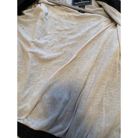 WEATHERPROOF‎ WINDBREAKER JACKET SIZE LARGE BLACK WHITE - Picture 4 of 8